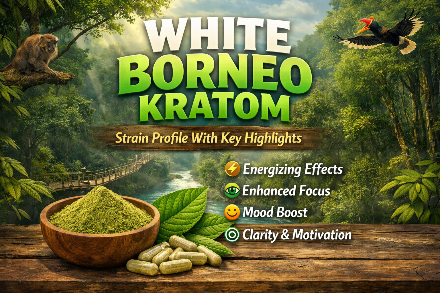 White Borneo Kratom Strain Profile With Key Highlights